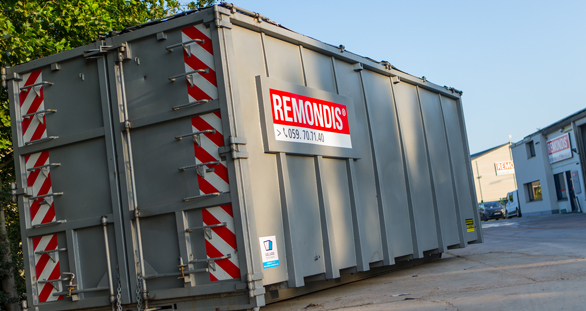 open container door de service van Remondis Depoorter geplaatst