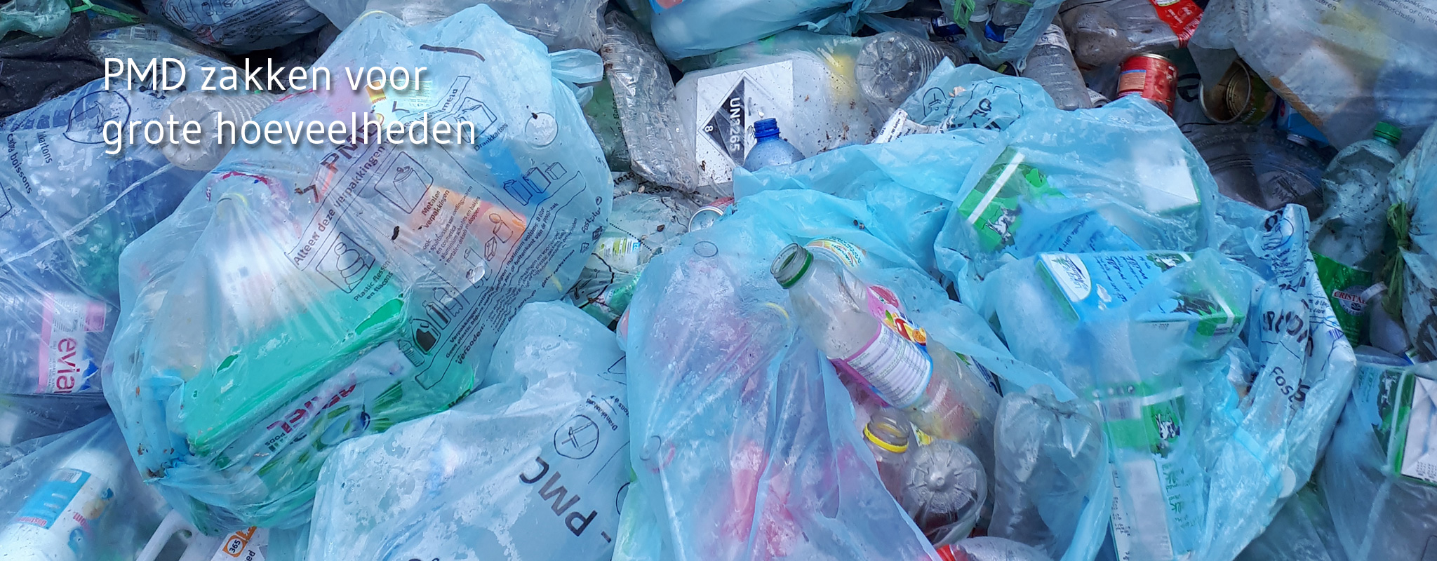 PMD zakken voorl plastic flessen en flacons, metalen verpakkingen en drankkartons